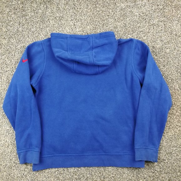 New York Giants Hoodie Nike NFL Team Apparel Sweatshirt Blue Mens Medium - Picture 4 of 8